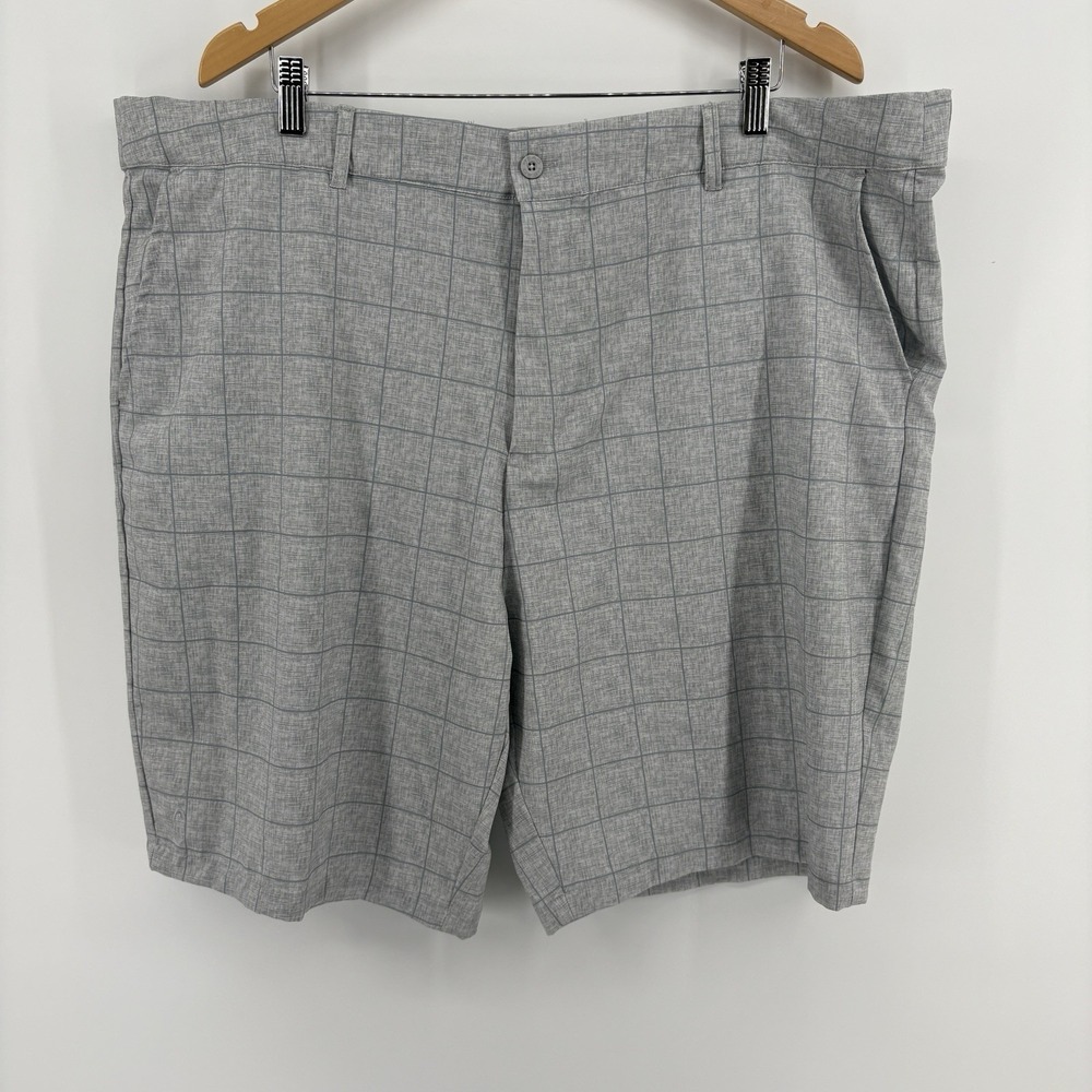 HEAD Golf Shorts Grayish/Light Blue Men's Size 44 Great Condition Squares Design